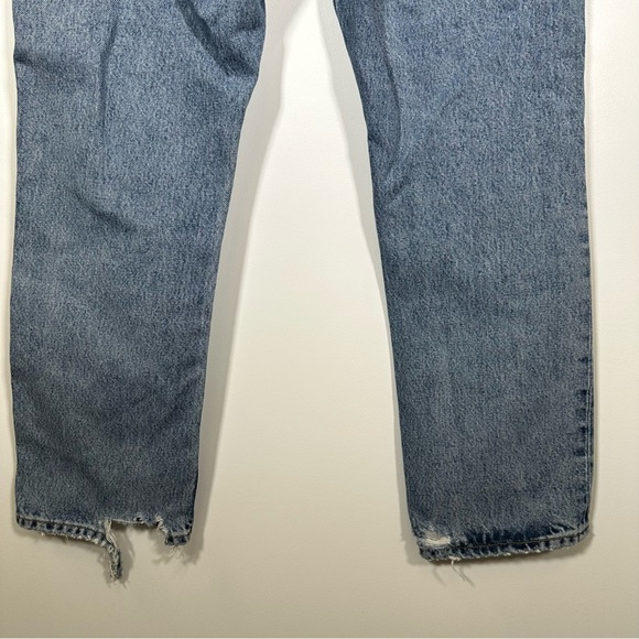 Agolde Riley High Rise Straight Crop in Frequency - Picture 13 of 16